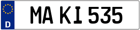 Trailer License Plate